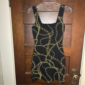Wild Fable XS Black & Chain Bodycon Dress